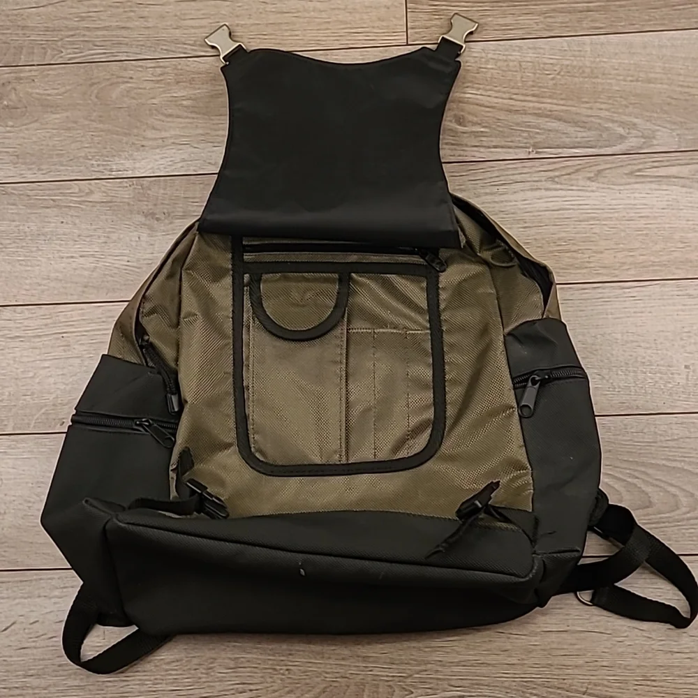 BREITLING Swiss Chronographs Watch‎ Green Black Classic Backpack Bag